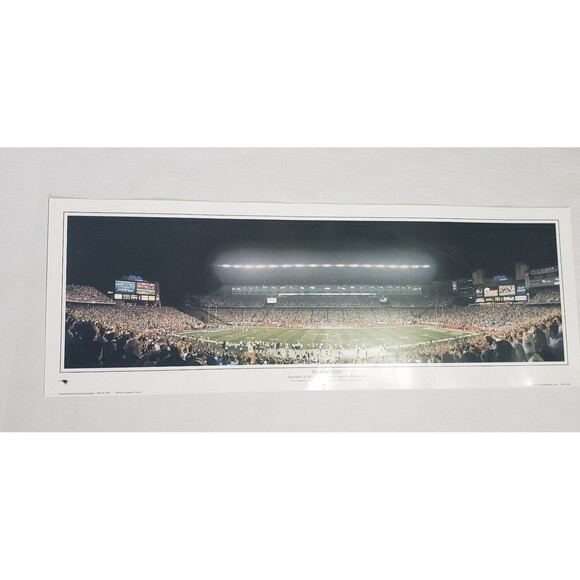 NE Patriots Opening Night 2002 Gillette Stadium Unframed Panoramic Poster 27x9.5 - Picture 5 of 7